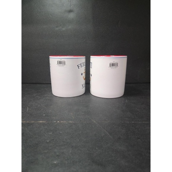 Nautical Themed Ceramic Coffee Mugs, "Nauti Boy" & "Feeling Nauti" Anchor Design - Picture 4 of 9